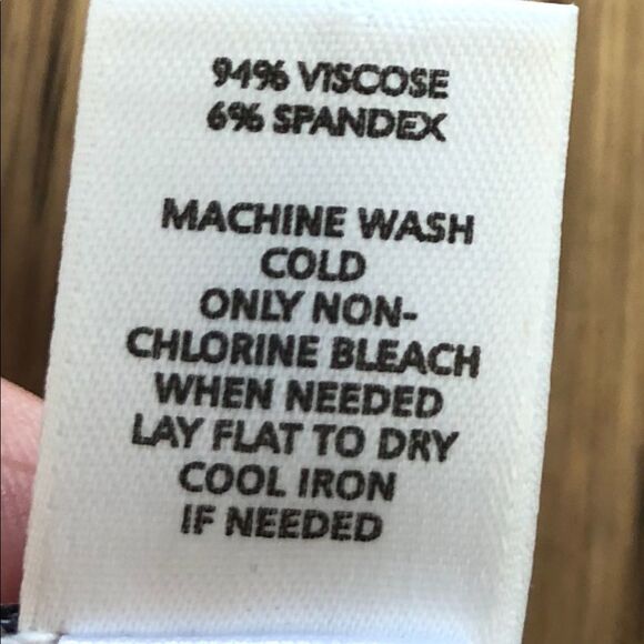 Ann Taylor Loft Black White Green Print Skirt Size 4 - Picture 8 of 8